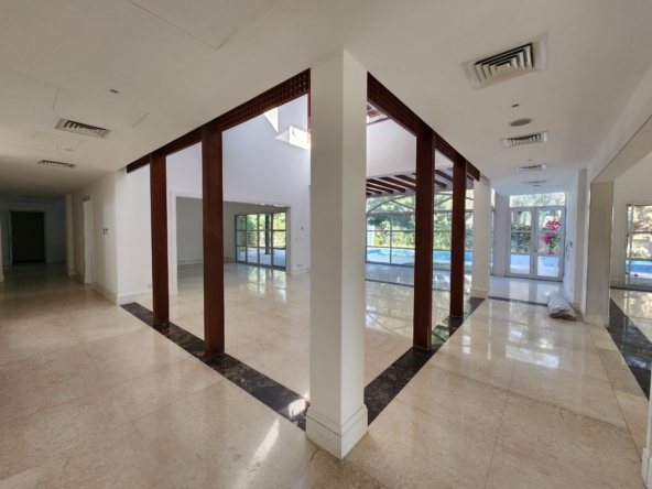 Emirates Hills villa for rent in Sector E with garden and pool