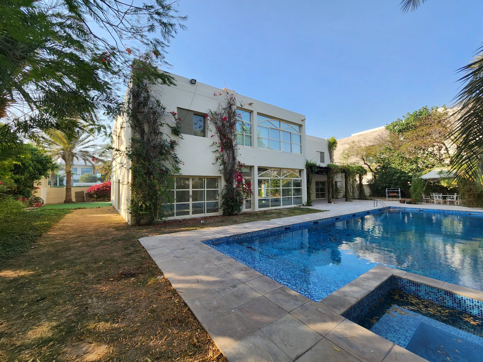 Emirates Hills villa for rent in Sector E with garden and pool