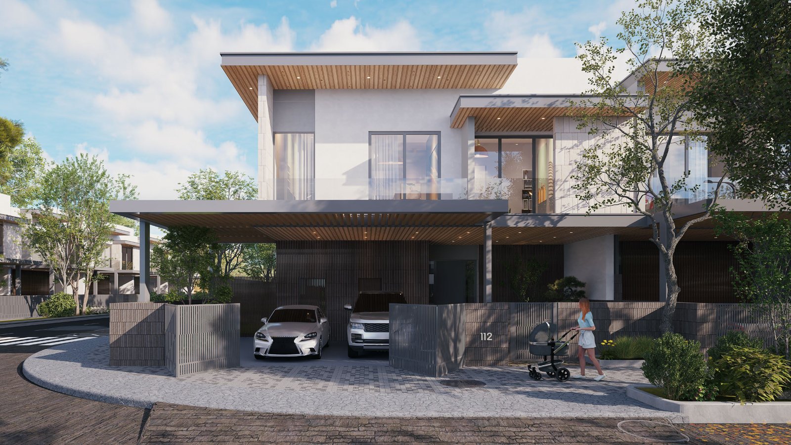 3 bedroom villa for sale in Jumeirah Golf Estates with private garden and modern design