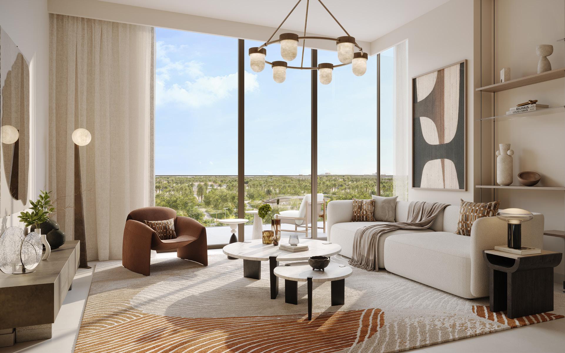 Vida Hillside Emaar apartments for sale with direct park access in Dubai Hills