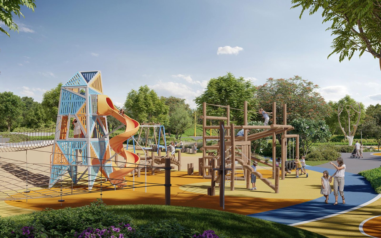 Vida Hillside Emaar apartments for sale with direct park access in Dubai Hills