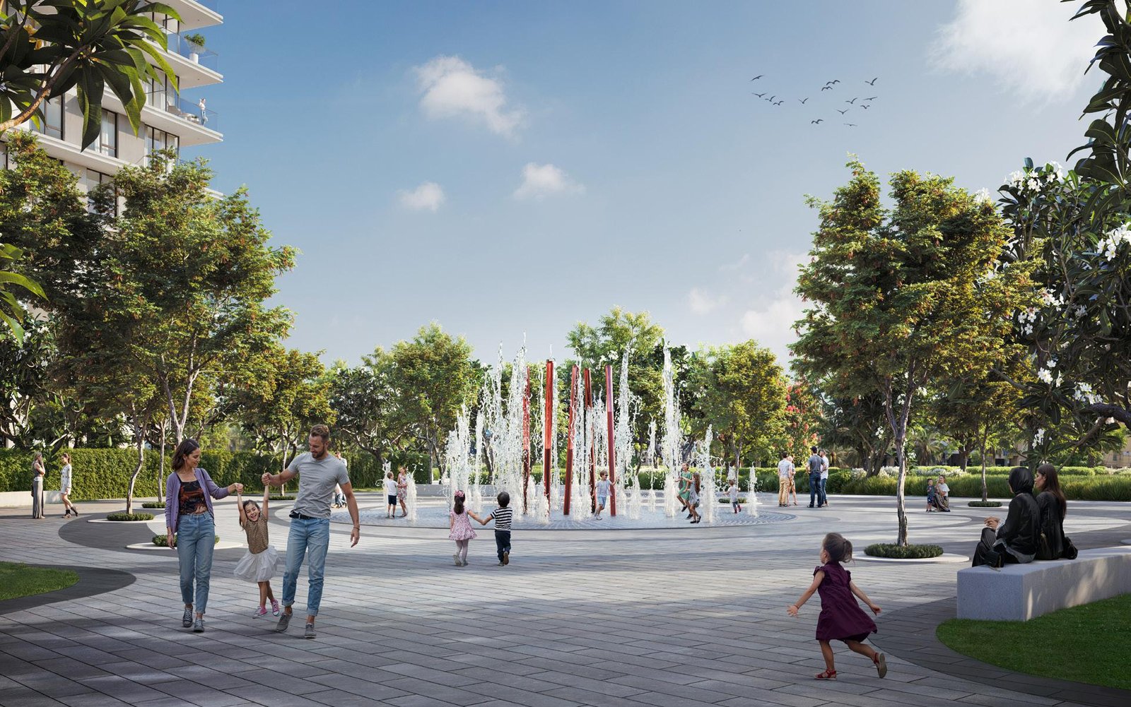 Vida Hillside Emaar apartments for sale with direct park access in Dubai Hills