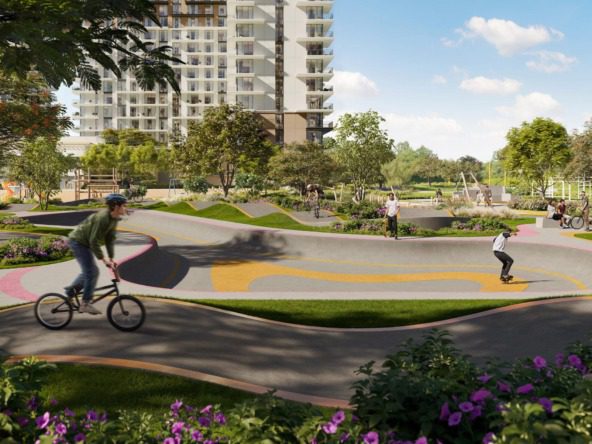 Vida Hillside Emaar apartments for sale with direct park access in Dubai Hills