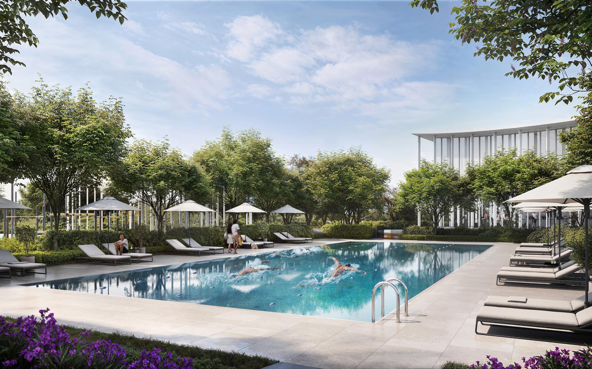 Vida Hillside Emaar apartments for sale with direct park access in Dubai Hills
