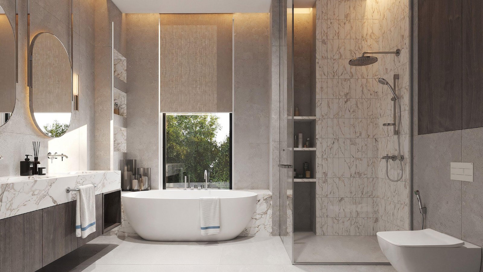 3 bedroom villa for sale in Jumeirah Golf Estates with private garden and modern design