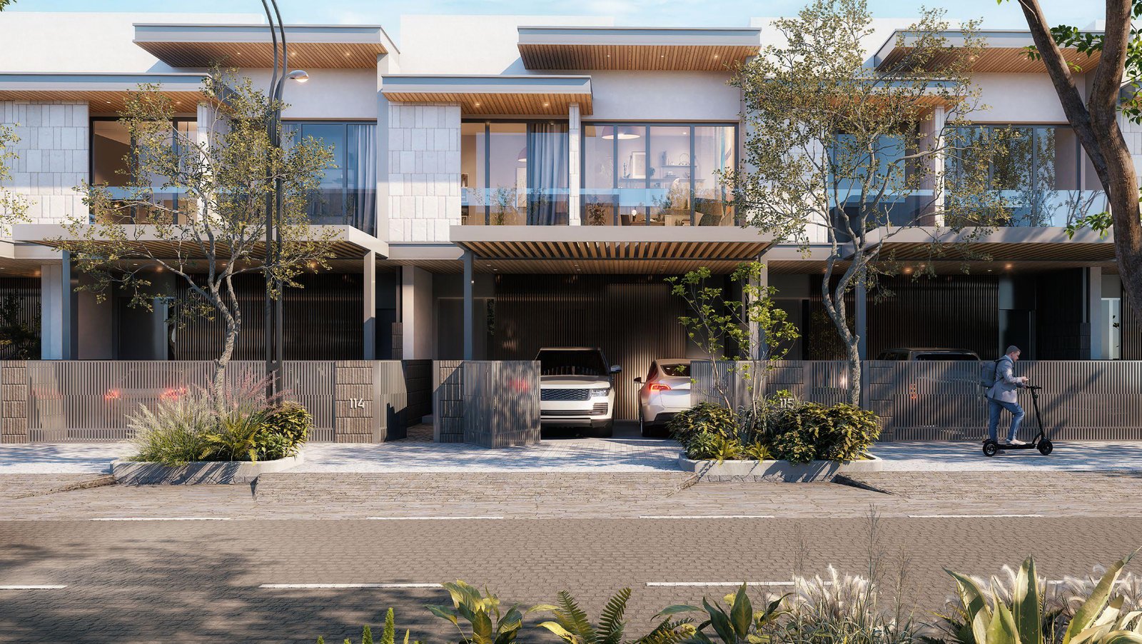 3 bedroom villa for sale in Jumeirah Golf Estates with private garden and modern design