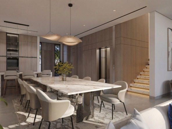 3 bedroom villa for sale in Jumeirah Golf Estates with private garden and modern design