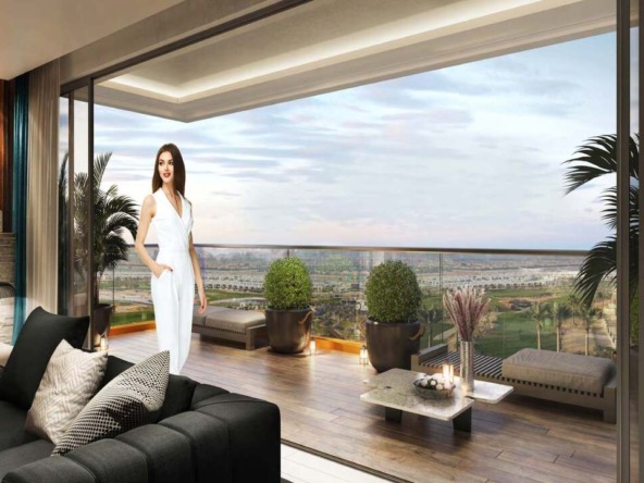Golf Gate apartment for sale with mid-floor golf views in DAMAC Hills