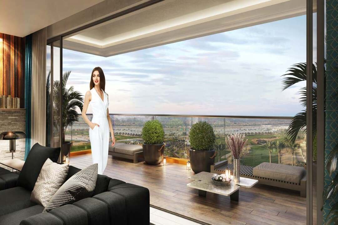 Golf Gate apartment for sale with mid-floor golf views in DAMAC Hills