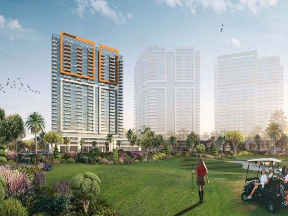 Golf Gate apartment for sale with mid-floor golf views in DAMAC Hills