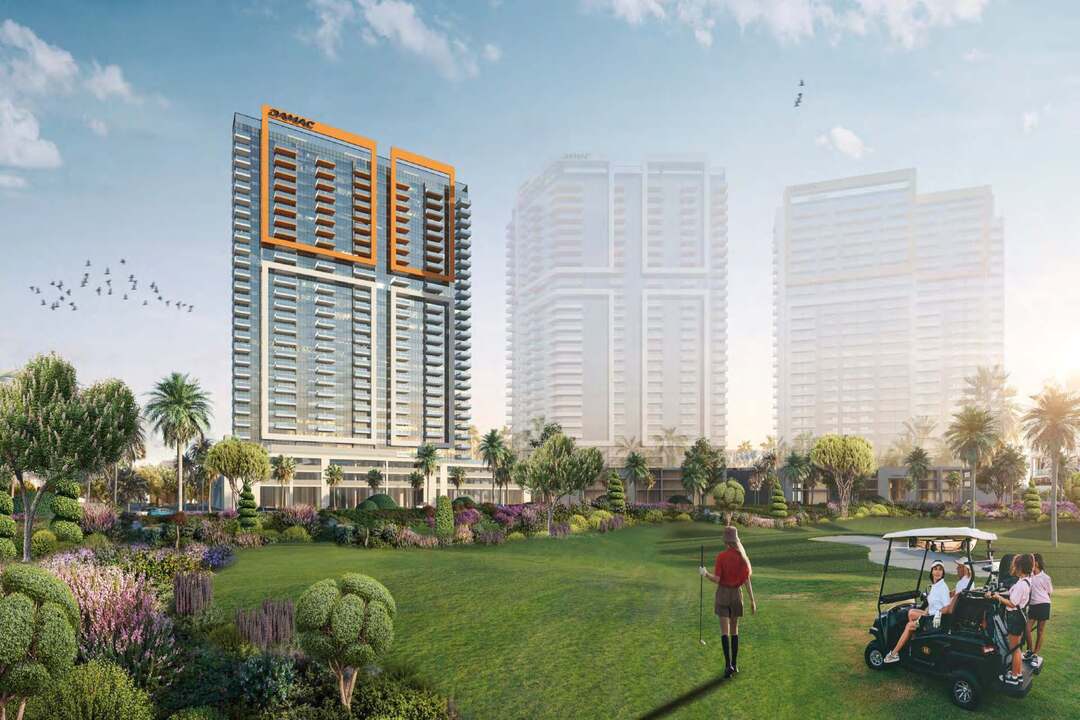 Golf Gate apartment for sale with mid-floor golf views in DAMAC Hills