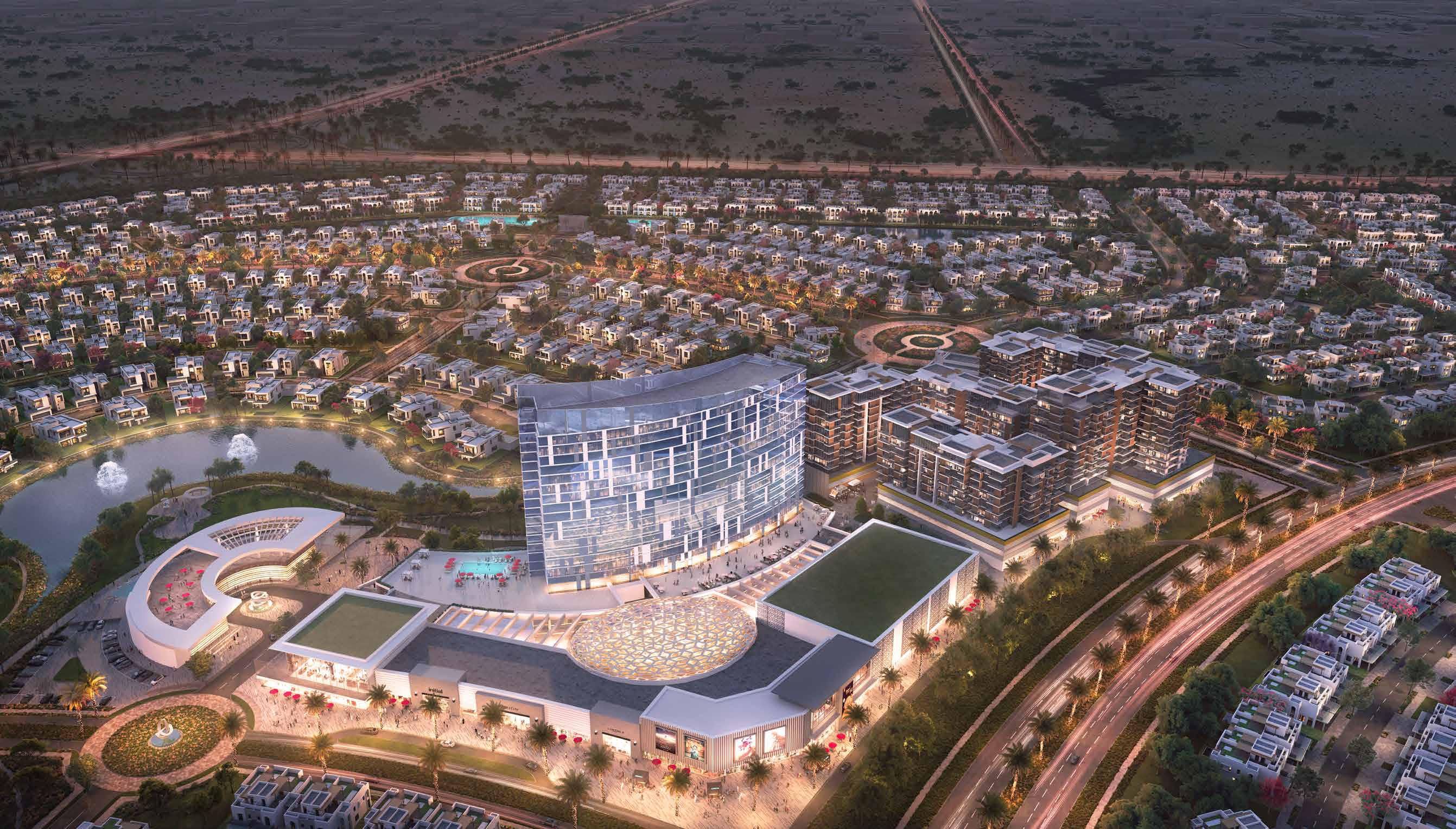 Hayat Dubai South townhouses with walking trails and wellness amenities