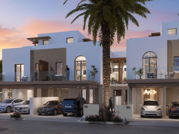 Hayat Dubai South townhouses with walking trails and wellness amenities