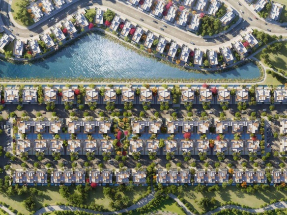 Hayat Dubai South townhouses with walking trails and wellness amenities