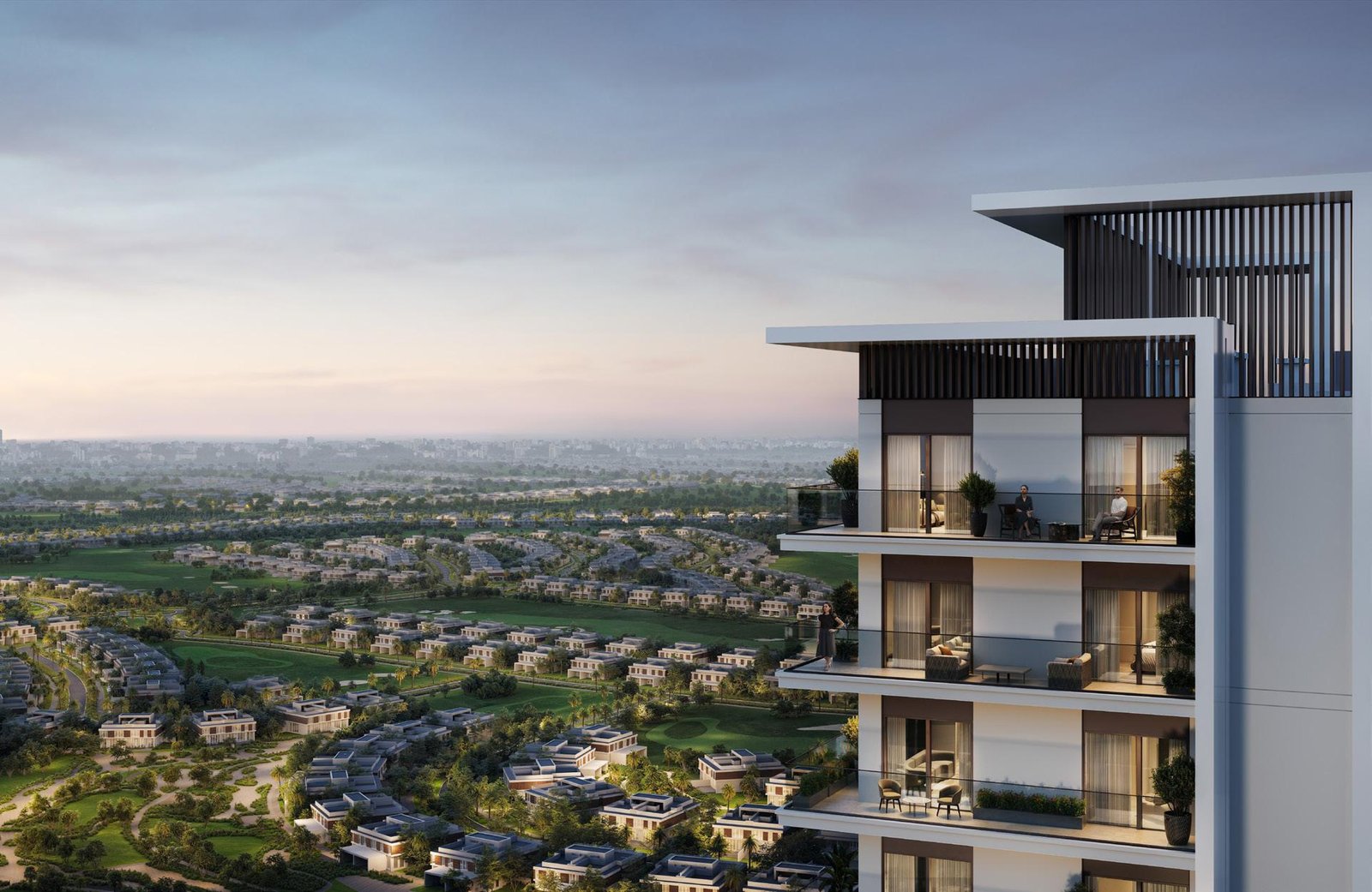 Rosehill Dubai Hills apartments with golf views and luxury lifestyle features