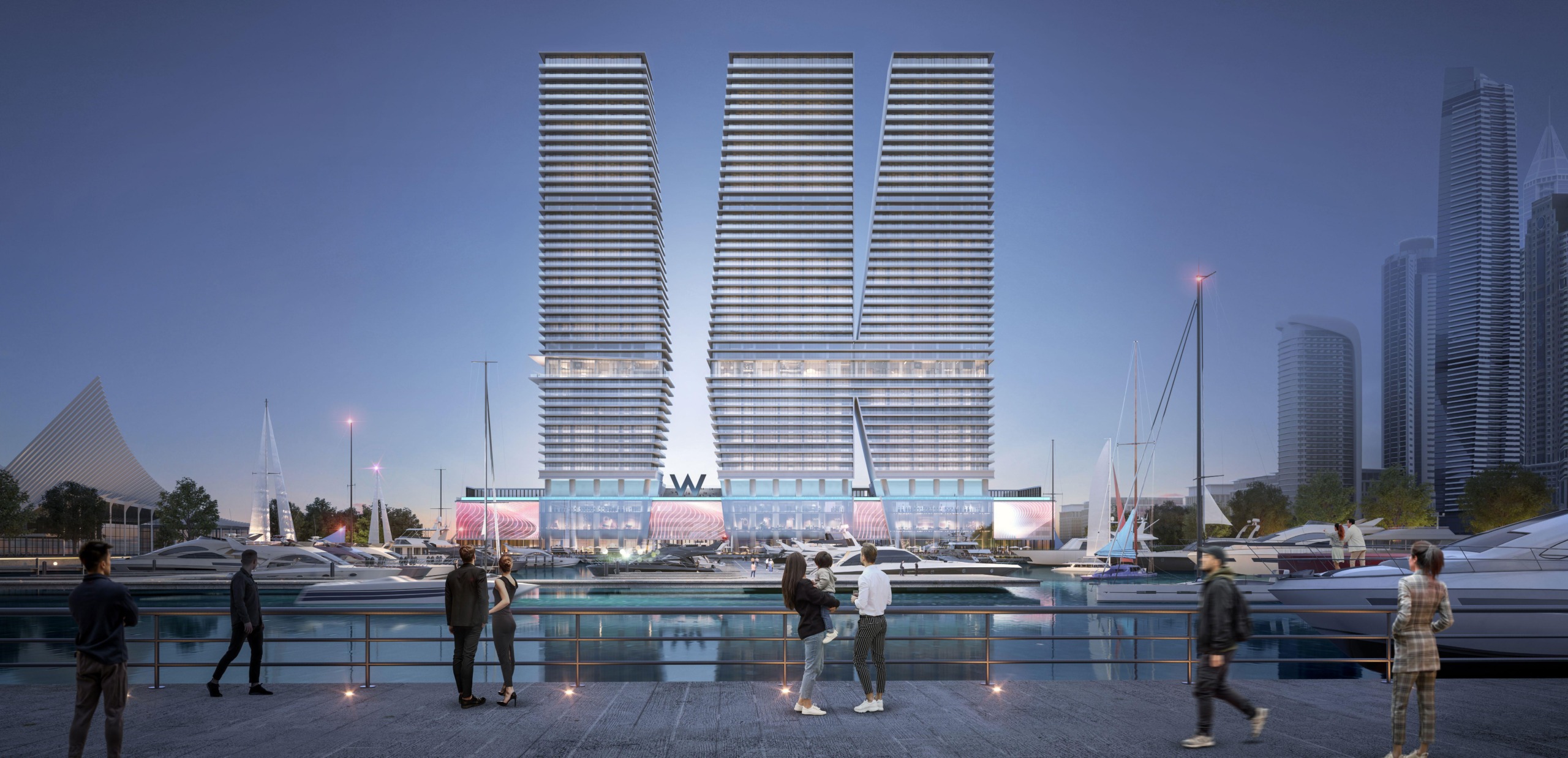 W Residences Dubai Harbour apartments with sea views and branded luxury amenities