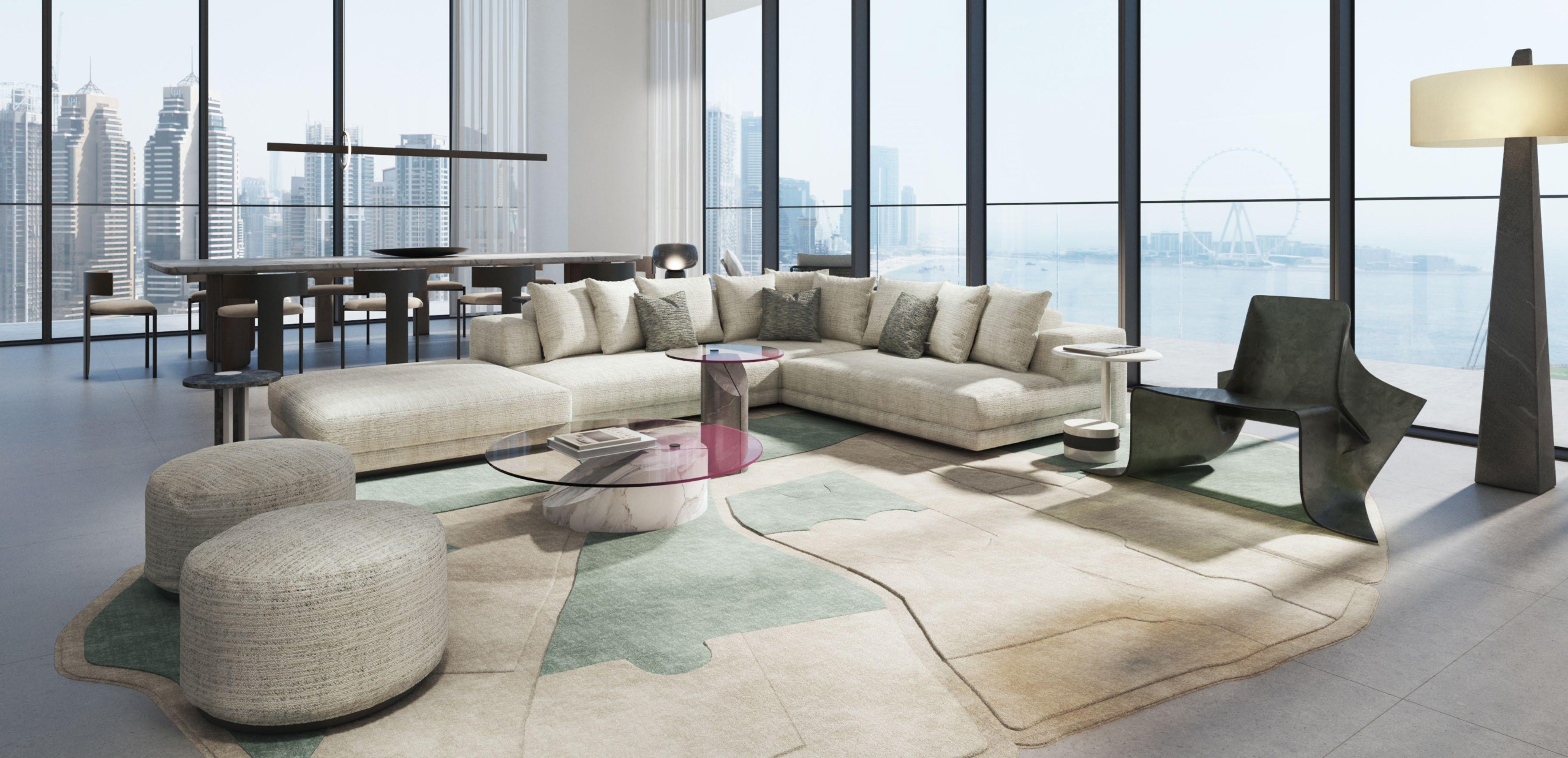 W Residences Dubai Harbour apartments with sea views and branded luxury amenities