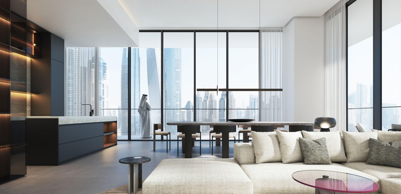 W Residences Dubai Harbour apartments with sea views and branded luxury amenities