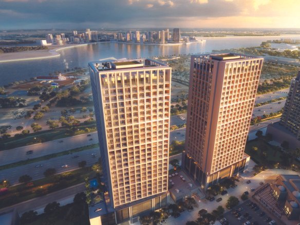 Binghatti Moonlight Al Jaddaf luxury apartments with Burj Khalifa views