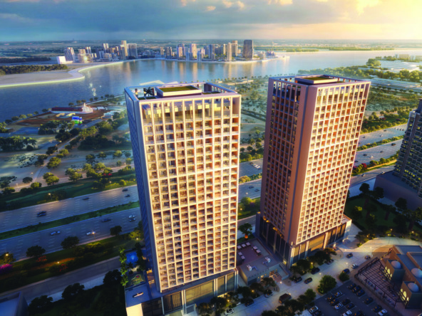 Binghatti Moonlight Al Jaddaf luxury apartments with Burj Khalifa views