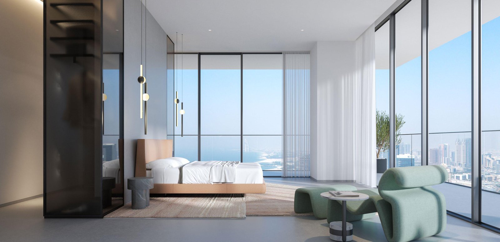 W Residences Dubai Harbour apartments with sea views and branded luxury amenities