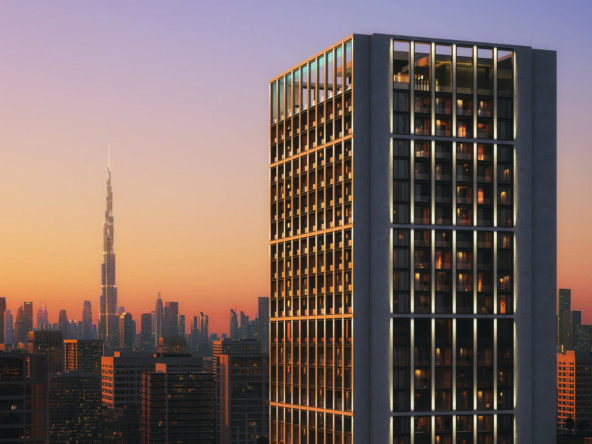Binghatti Moonlight Al Jaddaf luxury apartments with Burj Khalifa views