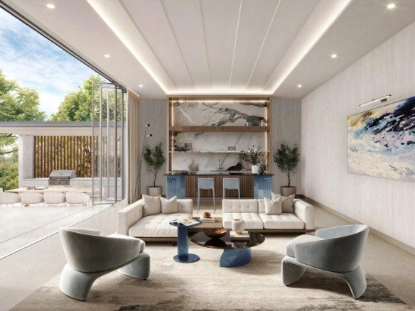 Windsor House Dubai South apartments with rooftop pool and retail boulevard