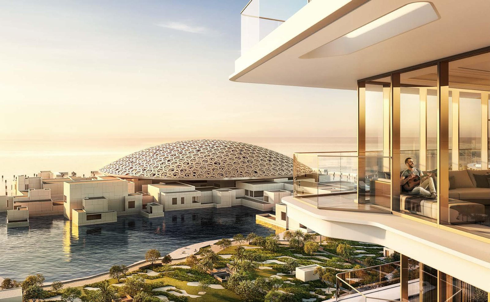 Louvre Abu Dhabi Residences by Aldar – branded luxury apartments at Saadiyat Grove with museum views