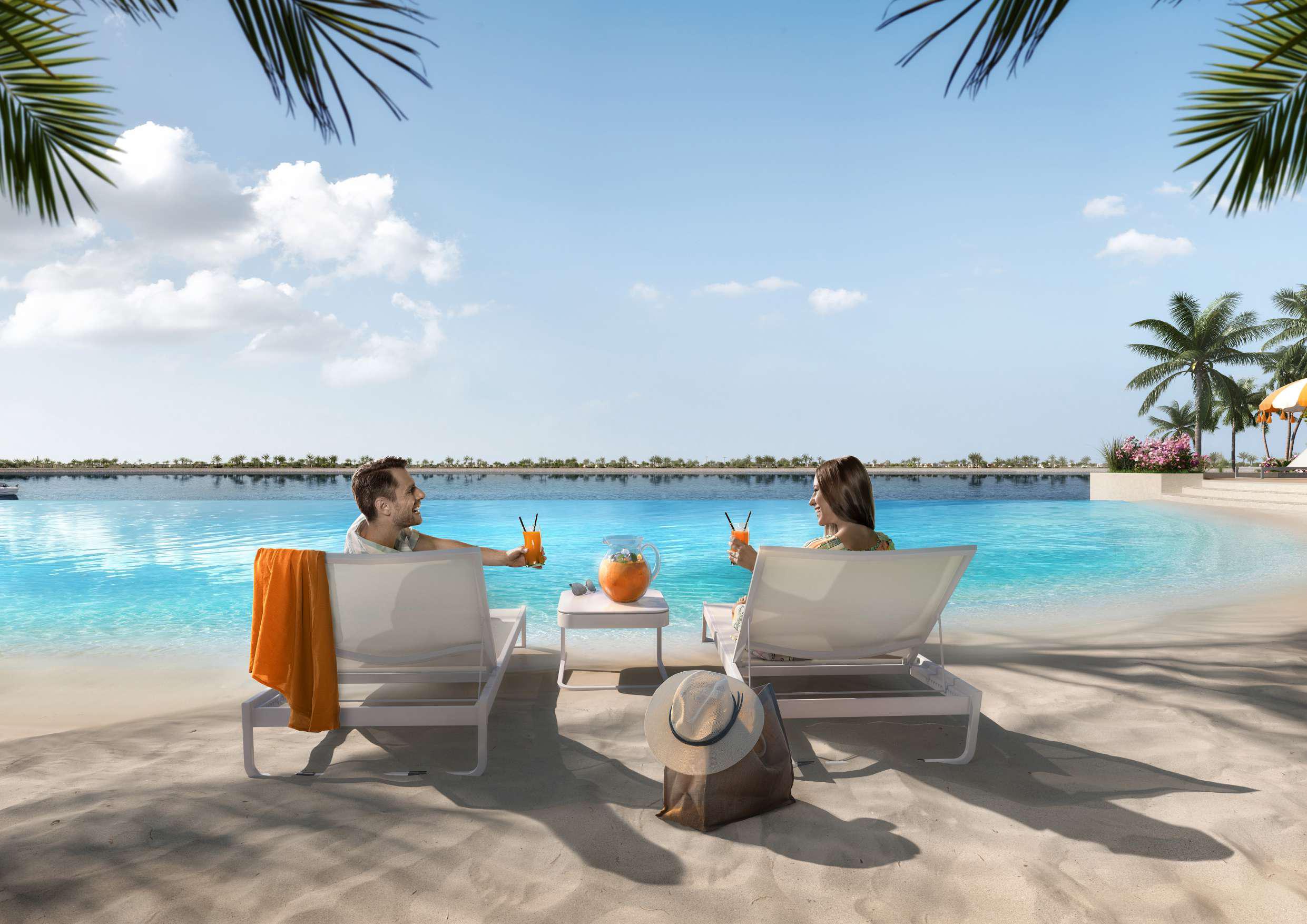 Gardenia Bay Yas Island apartments for sale with lagoon views, beach access, and sustainable amenities by Aldar.
