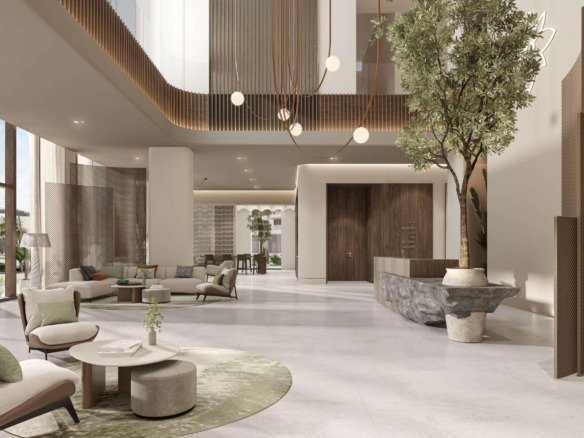 Gardenia Bay Yas Island apartments for sale with lagoon views, beach access, and sustainable amenities by Aldar.