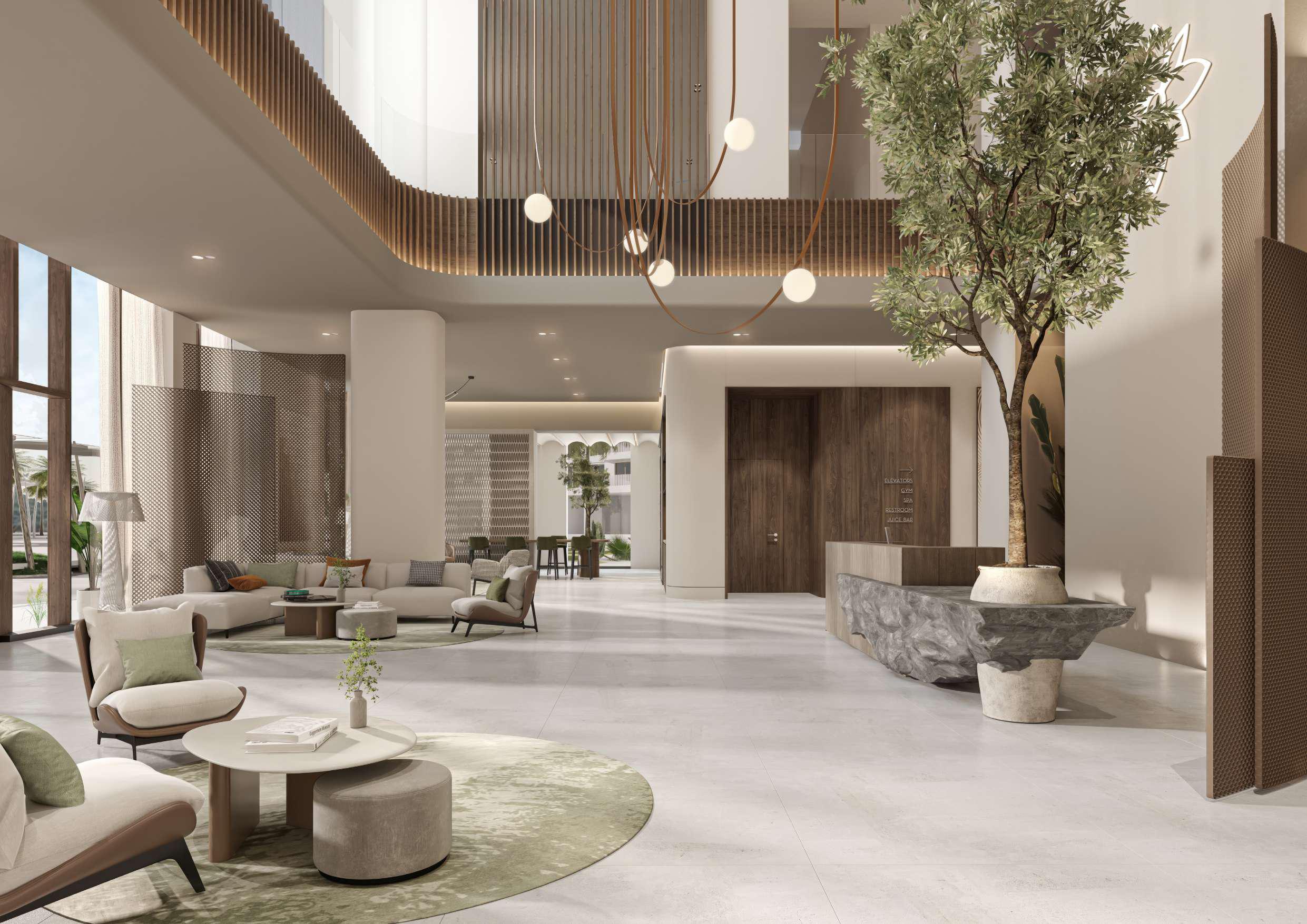 Gardenia Bay Yas Island apartments for sale with lagoon views, beach access, and sustainable amenities by Aldar.