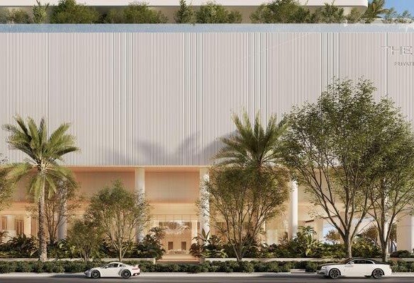 The Chedi Private Residences Dubai sky‑villa exterior Sheikh Zayed Road