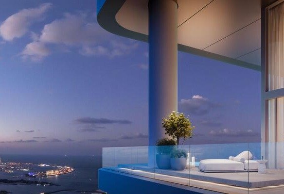 The Chedi Private Residences Dubai sky‑villa exterior Sheikh Zayed Road