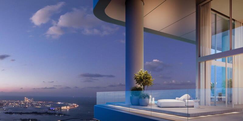 The Chedi Private Residences Dubai sky‑villa exterior Sheikh Zayed Road