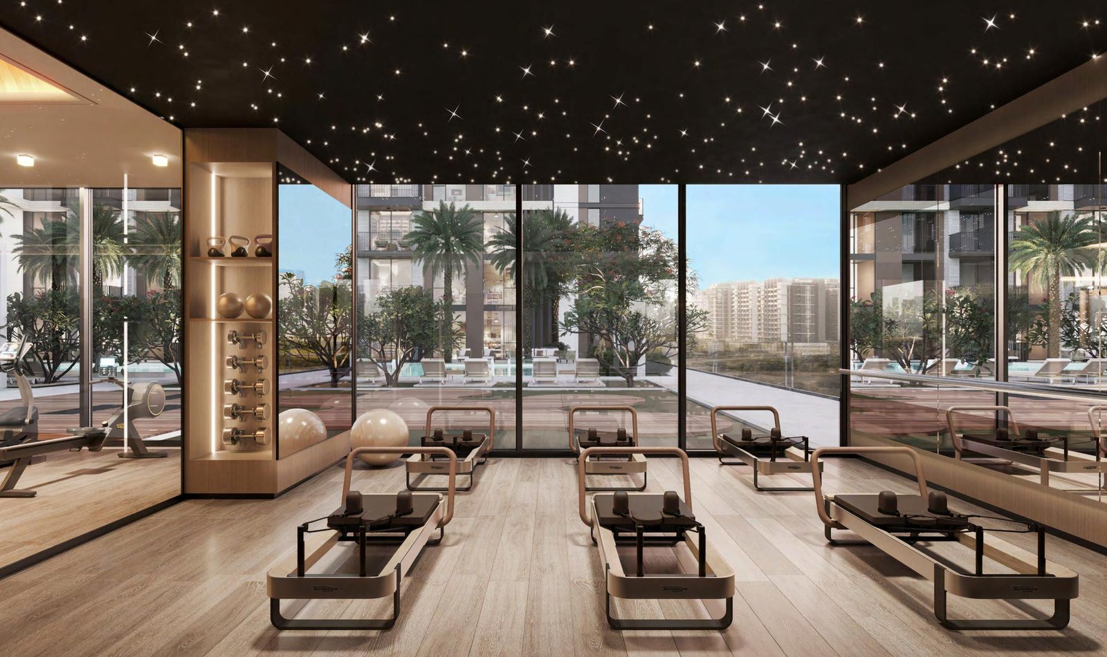 Windsor House Dubai South apartments with rooftop pool and retail boulevard