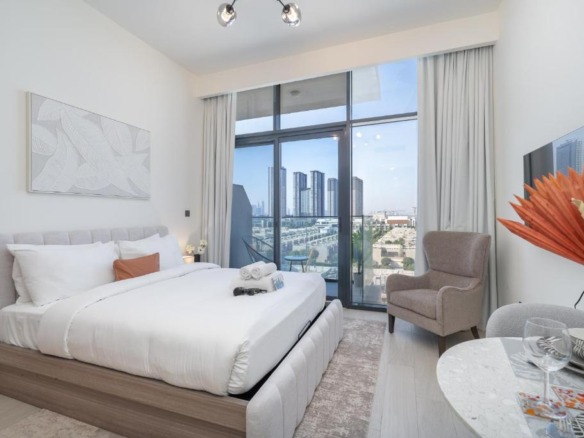 Azizi Riviera 23 for rent – fully furnished studio in Meydan One, MBR City Dubai