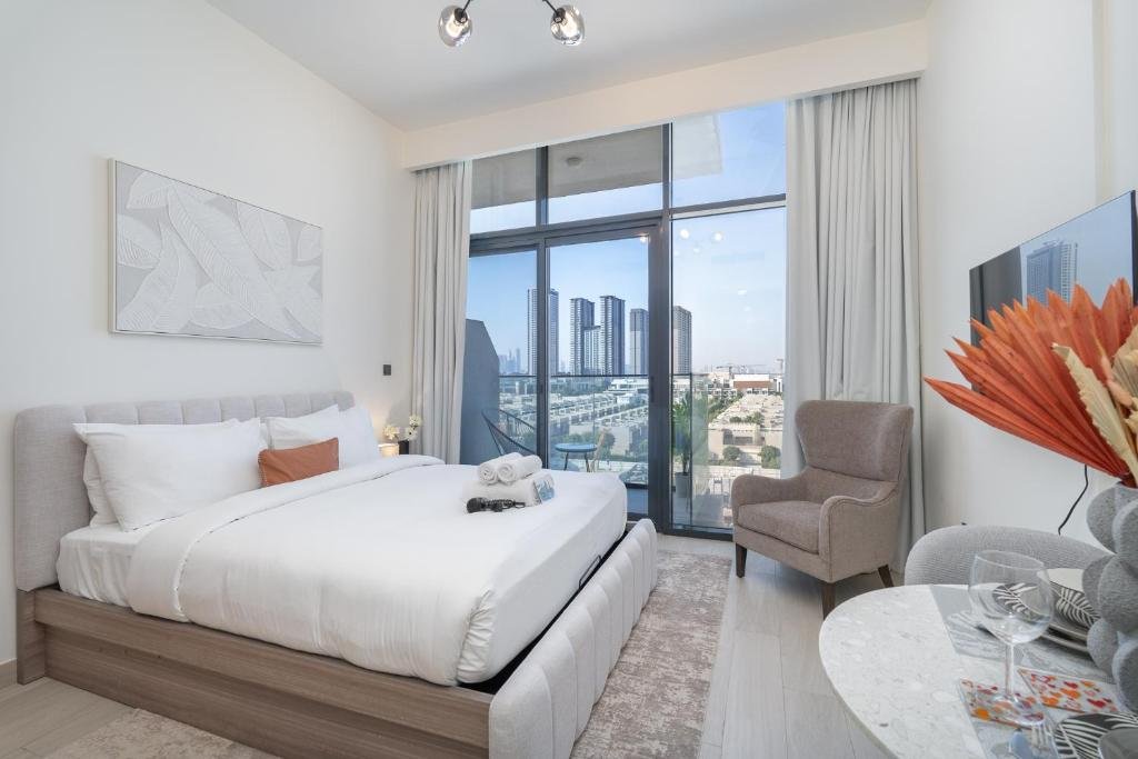 Azizi Riviera 23 for rent – fully furnished studio in Meydan One, MBR City Dubai