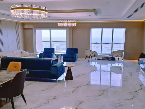 Elite Residence Dubai Marina – Upgraded 4-bedroom apartment with sea and marina view for rent in Dubai Marina