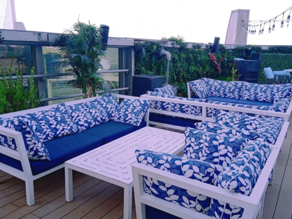 Carlton Downtown Rooftop – open-air lounge with 360° Downtown Dubai views