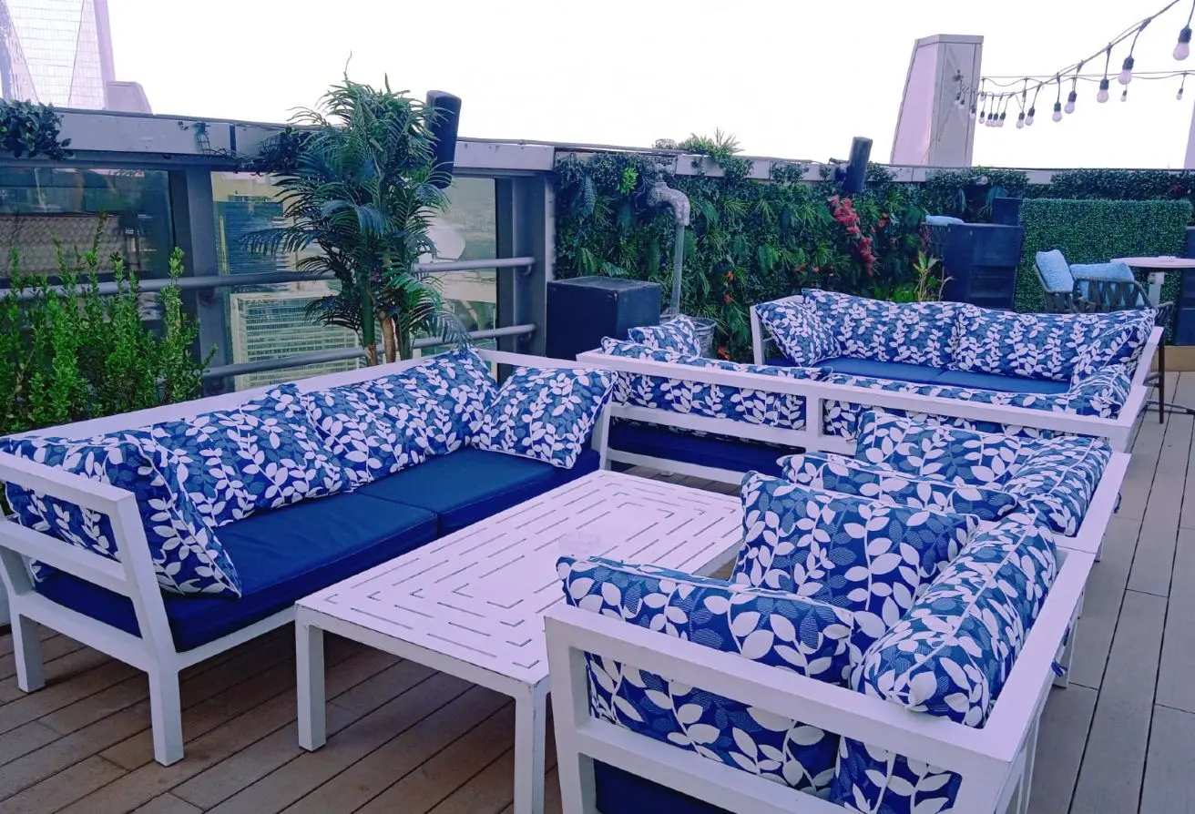 Carlton Downtown Rooftop – open-air lounge with 360° Downtown Dubai views