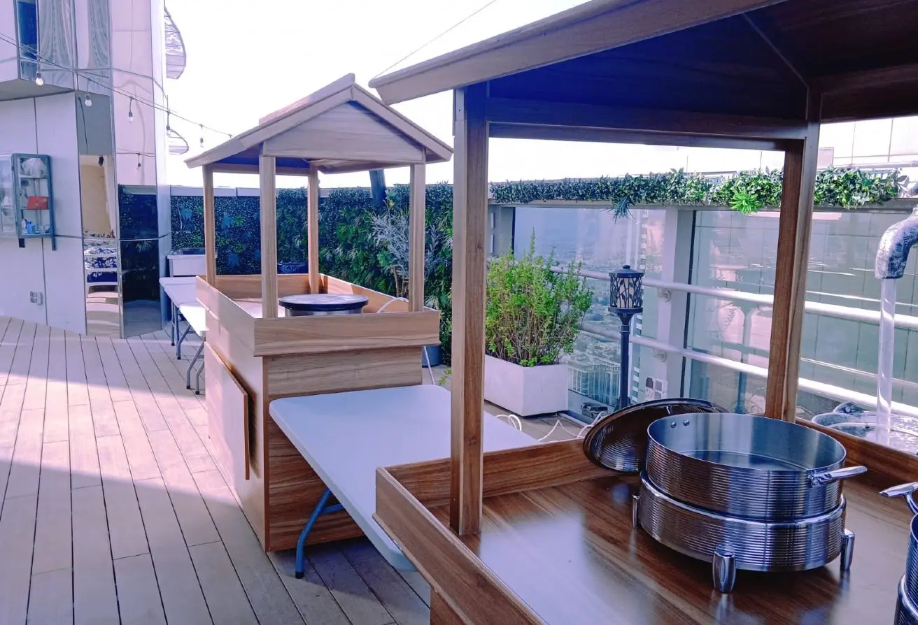 Carlton Downtown Rooftop – open-air lounge with 360° Downtown Dubai views