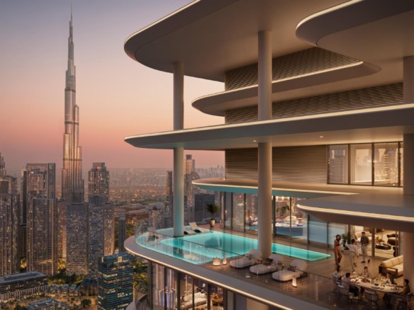 Avarra by Palace – branded 1 to 4 bedroom apartments by Emaar with Burj Khalifa views in Business Bay