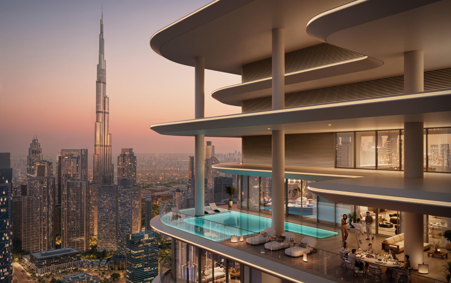 Avarra by Palace – branded 1 to 4 bedroom apartments by Emaar with Burj Khalifa views in Business Bay
