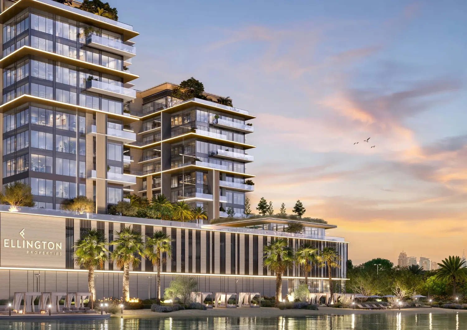 Everly Place for sale by Ellington in Meydan Horizon with lagoon-facing 1 to 3 bedroom apartments